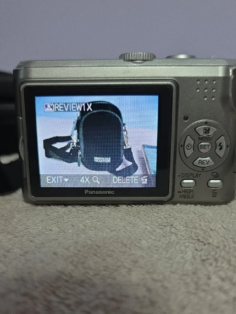 Panasonic Lumix Silver Compact Digital Camera - Silver Includes Kenneth Cole Bag
